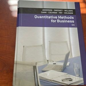 Textbook - “quantitative methods for business” good condition